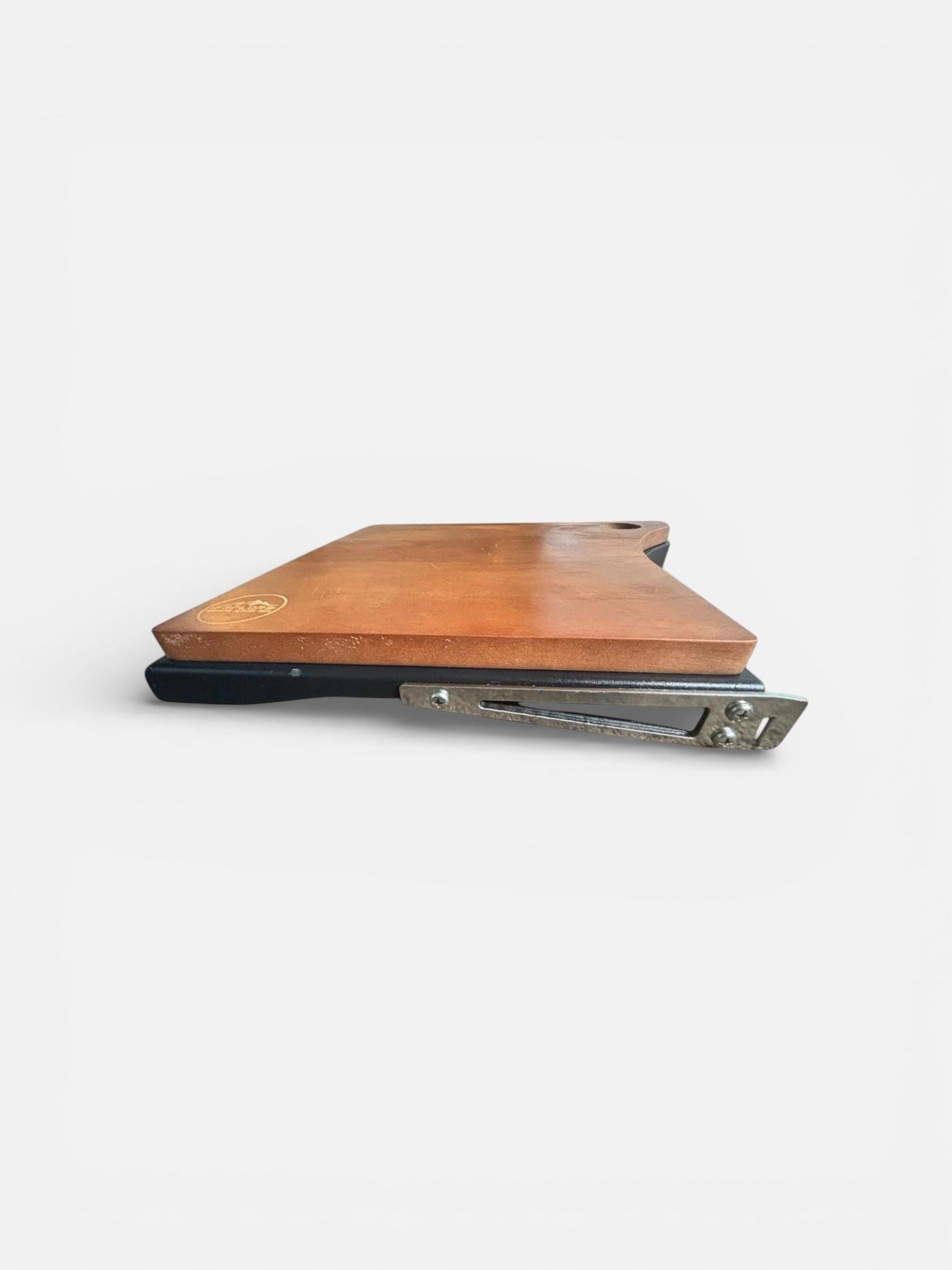 Aluminium Side Tables with the beechwood prepboards