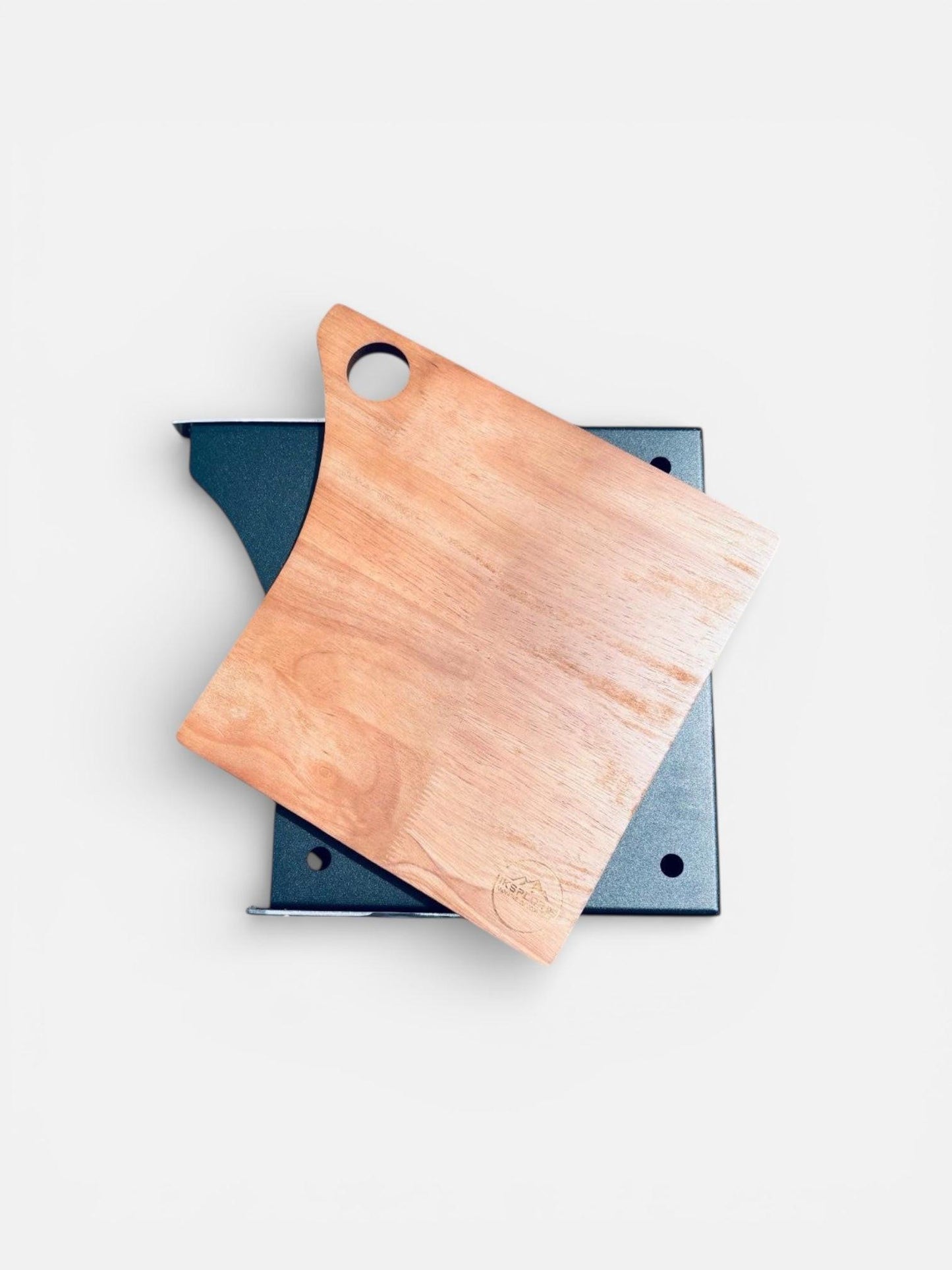 Aluminium Side Tables with the beechwood prepboards
